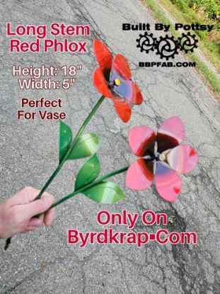 Picture of 3-Pack Set - Long Stem Red Phlox