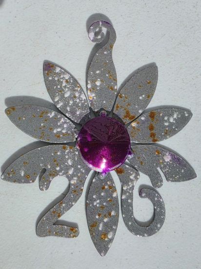 Picture of Christmas -26 Ornament - Purple Frost