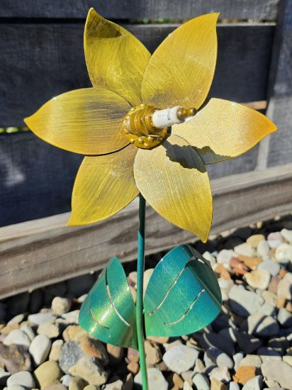 Picture of 22-Short PM Poinsettia - Fort Knox- Gold Spark Plug Center